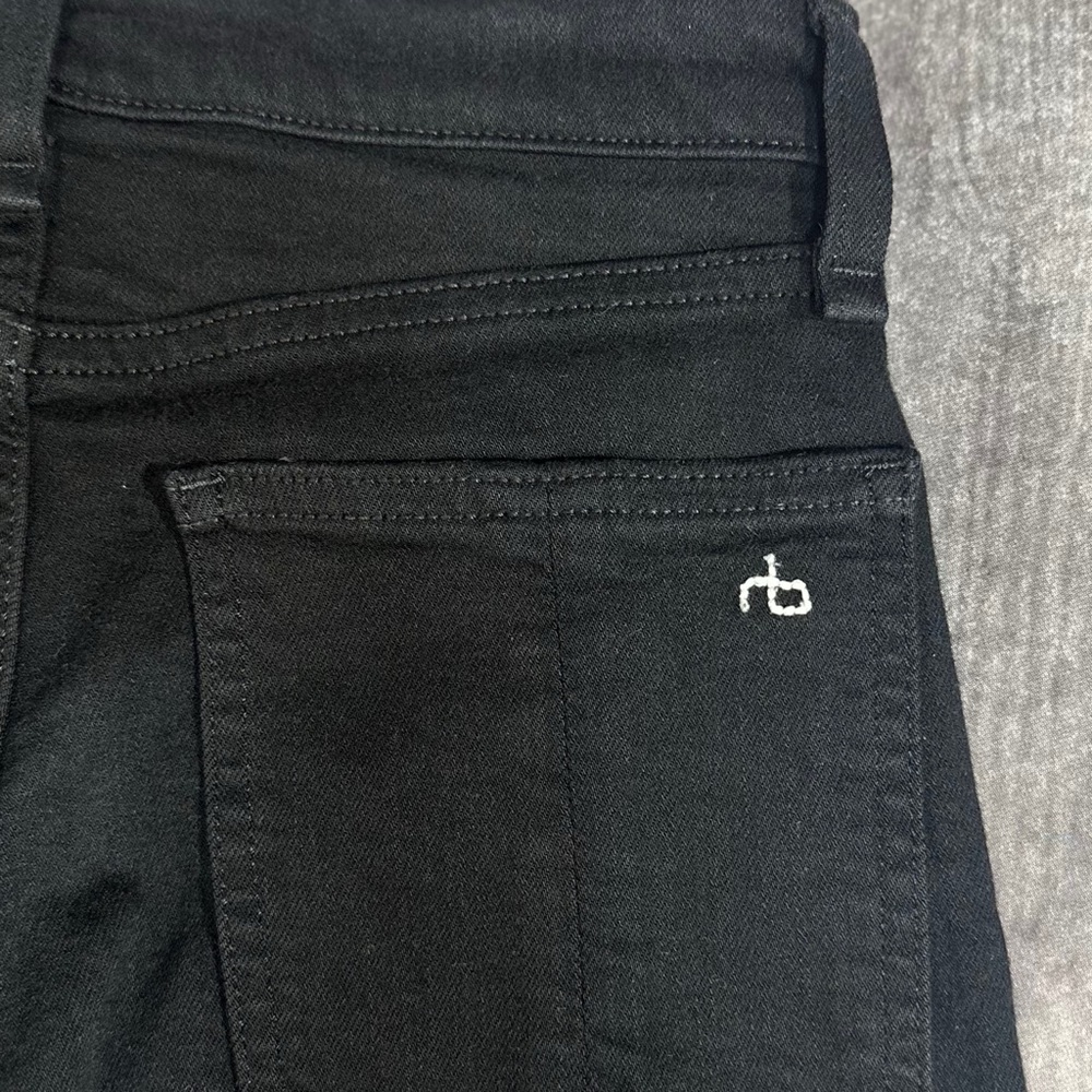 Rag & Bone Nina High-Rise Bootcut Black Jeans [1263] - Picture 5 of 9